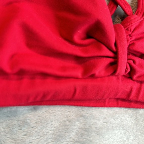 Rare Bombshell Sportswear Red Sports Bra Size Medium - Picture 11 of 11